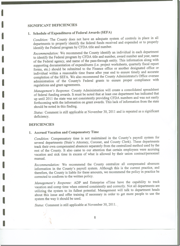 Management Letter 2011 CPA Audit  --8
