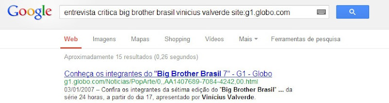 Busca avançada Google 