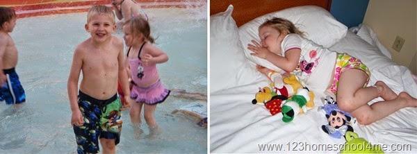 In the afternoon go back to your hotel to swim and rest while at Disney World In the afternoon go back to your hotel to swim and rest while at Disney World