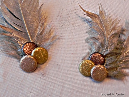 feather and bead embellishments