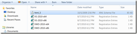 HTML 5 Extracted files