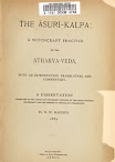 The Asuri Kalpa A Witchcraft Practice Of The Atharva Veda