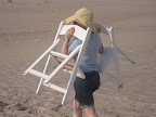 Here I am, hiding from the sun. It was incredibly hot and sunny that day, and I was glad I brought my hat.
