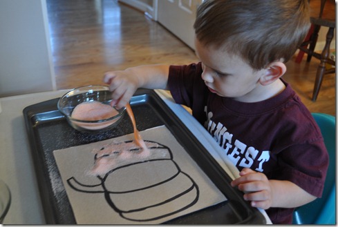 Salt Art Pumpkin