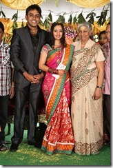 Singer S.Janaki at Malavika Krishna Chaitanya Wedding Reception Photos
