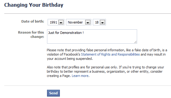 Trick Facebook and Change your Birthday Date Easily Trick Facebook and Change your Birthday Date Easily