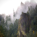 Eagle Rock just West of our lodge. This morning photograph was taken from our front lawn.