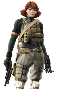 Meryl como aparece em Metal Gear Solid 4