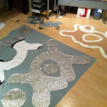 Life's all about simple pleasures, give me a pot of paint some MDF and 11 meters of glitter fabric and I couldn't be happier, (sigh) I love my job. Life's all about simple pleasures, give me a pot of paint some MDF and 11 meters of glitter fabric and I couldn't be happier, (sigh) I love my job.