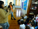 Turma 21 conhece pássaros do lab. de ciências