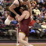 174: #2 Logan Storley (Minnesota) dec #5 Jordan Blanton (Illinois) 6-5. Photo by Mark Beshey.