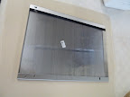 We covered the magnetic boards with fabric.