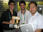 APPCU estuvo presente en China donde se difundieron sus publicaciones. Denny Brechner, Pablo Maman, Steven Zhou con la revista de APPCU