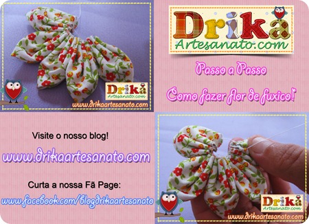 5 Passo a Passo como fazer fuxico Drika Artesanato post 5 Passo a Passo como fazer fuxico Drika Artesanato post