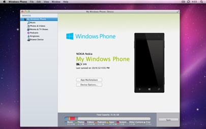 Windows Phone App for Mac