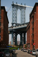 Empire State Building through the Manhattan Bridge