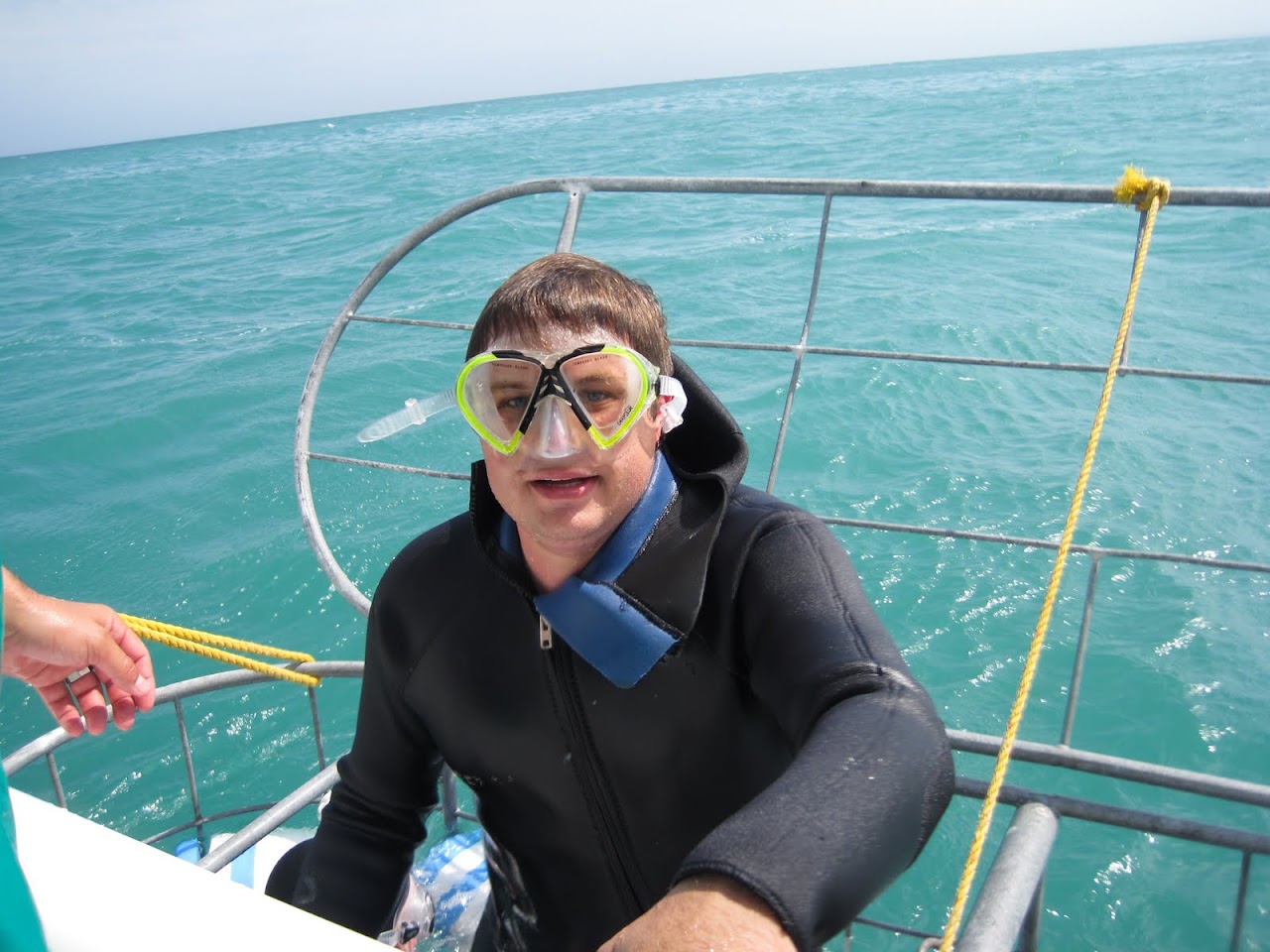 Patrick coming out of the cage