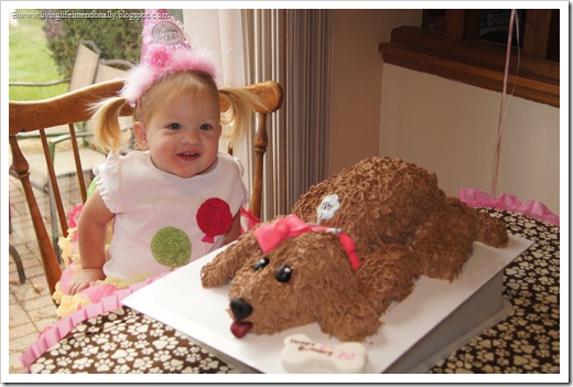 Dog Cake for a Girl themed Dog Birthday Party Dog Cake for a Girl themed Dog Birthday Party