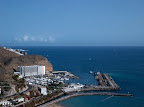 Panoramic view over Puerto Rico harbor