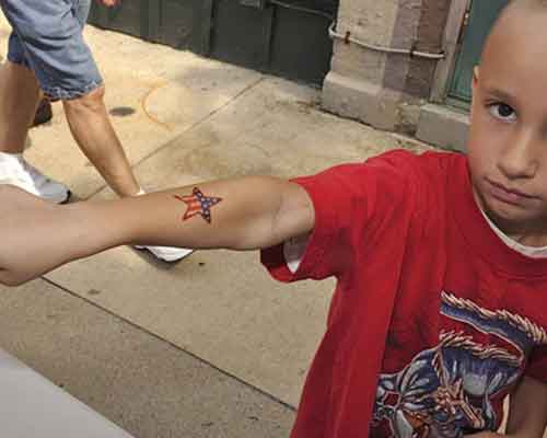 free temporary tatoos with a patriotic theme