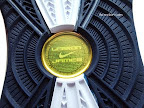 nike air max lebron 7 gr white navy 4 20 Nike Air Max LeBron VII (7)   White/Navy/Gold Sample Actual Photos