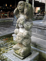 Statues and temples in Ubud