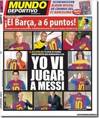 Yo vi jugar a Messi mundo deportivo