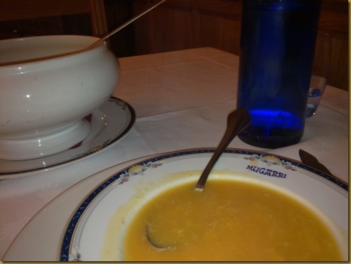 Una sopa de pescado que estaba de escándalo en el restaurante Mugarri
