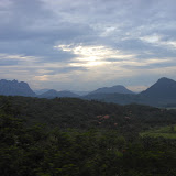 Bongkok, Parang and the Jatiluhur hills from the train to Bandung just before sunset (Dan Quinn, December 2012)