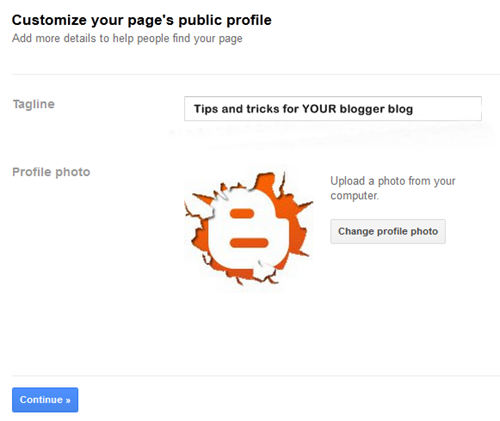 google plus page for blogger 04b public profile