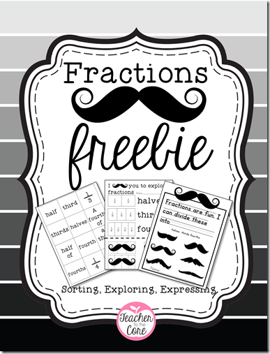 Teacher to the Core freebie on fractions Teacher to the Core freebie on fractions