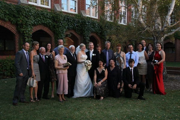 kristian and pene's wedding family photo