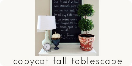 copycat fall tablescape