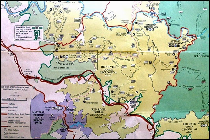 00a - Red River Gorge Geological Area Map