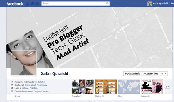 Novo Facebook: Perfil com imagens criativas 