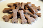 Homemade dog biscuits!  I thought you were so sweet to make me that meatball cupcake for my birthday, so I wanted to make you something extra special for yours!