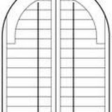 Louvre arch shutters