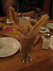 Freshly fried pork cracklins are one of my favorite things.  I find them rarely, thank goodness.