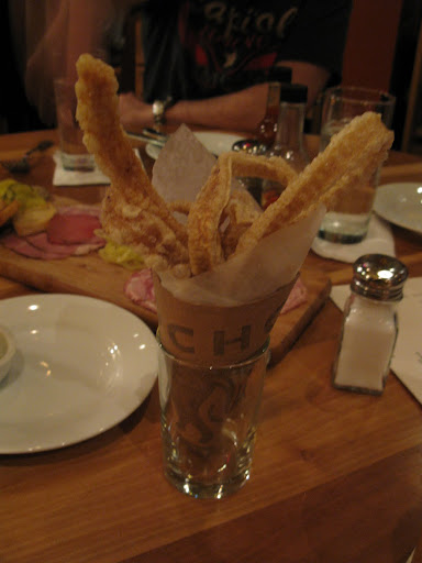 Freshly fried pork cracklins are one of my favorite things.  I find them rarely, thank goodness.