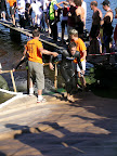 Edgar Loch beim Schwimmausstieg