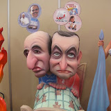 Exposición del Ninot de Valencia 2011. Francisco Camps y Zapatero pensando en sus cosas.