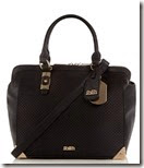 Faith Black Honeycomb Quilted Tote Bag