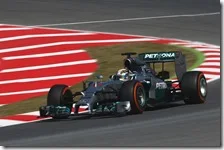 Hamilton conquista la pole del gran premio di Spagna 2014