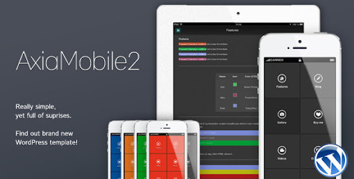 AxiaMobile2 - Multipurpose Mobile Template - Mobile WordPress