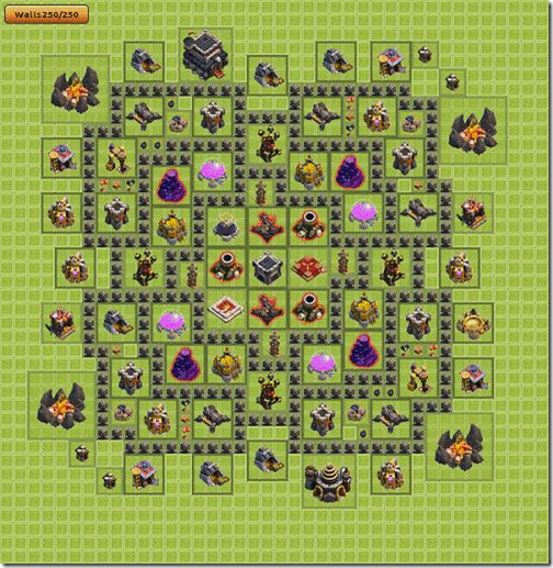tembok terkuat dan aman di clash of clans tembok terkuat dan aman di clash of clans