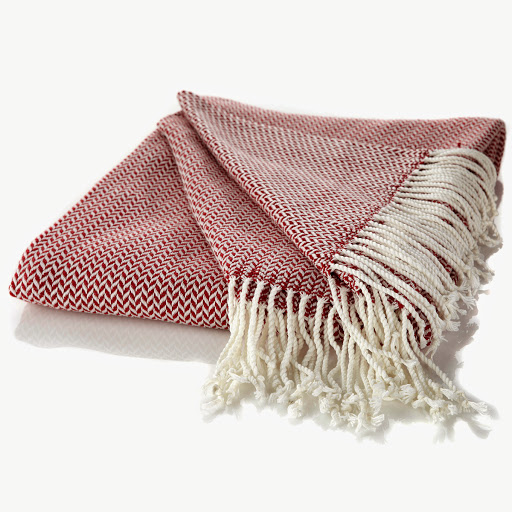 Herringbone Throw with Fringe
Available in Red and Navy  
HSN Price: $29.95