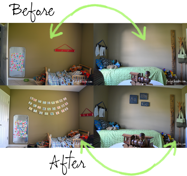 Boy ABC Bedroom Reveal by Poofy Cheeks
