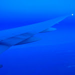 It's getting late, and we're over land again.  Greenland?