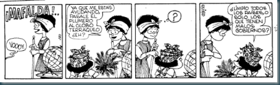 comic Mafalda y sus Aventuras gobiernos