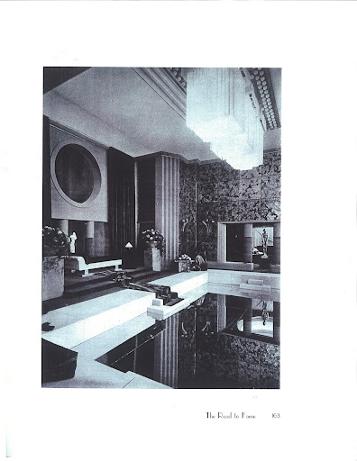This is the image from the Florence Camard book, Ruhlmann, that got me thinking about installing mirror in the cove ceiling in my living room.